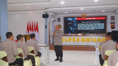 Sosialisasi Bidang Hukum Polda Kalbar di Polres Sintang, Tekankan Pentingnya Disiplin, Etika, Dan Kinerja