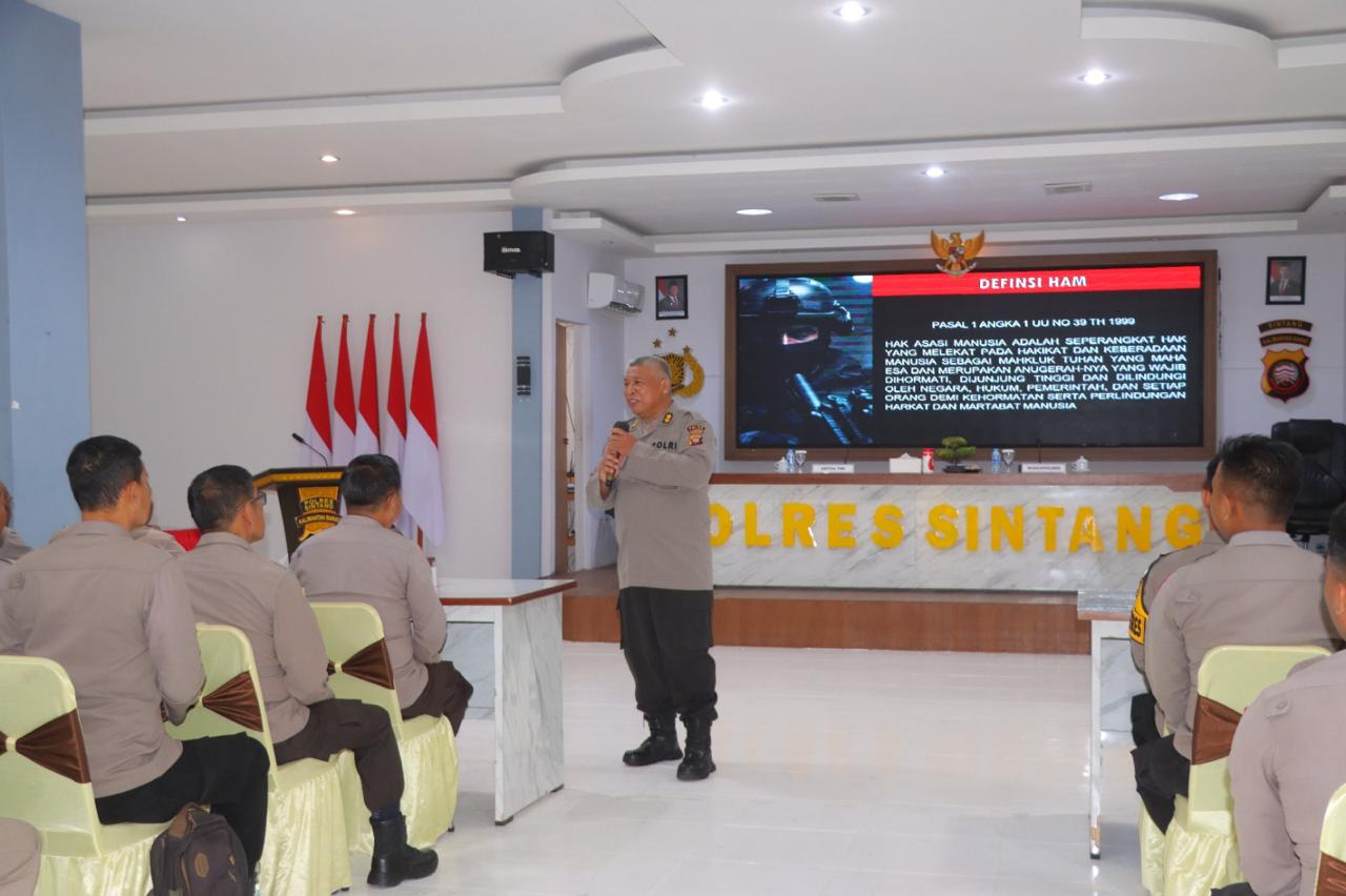 Sosialisasi Bidang Hukum Polda Kalbar di Polres Sintang, Tekankan Pentingnya Disiplin, Etika, Dan Kinerja