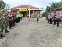 Jelang pelantikan Bupati dan Wakil Bupati Sarolangun Terpilih, Polres Sarolangun bersama Polsek Jajaran lakukan kegiatan Cipta Kondisi 