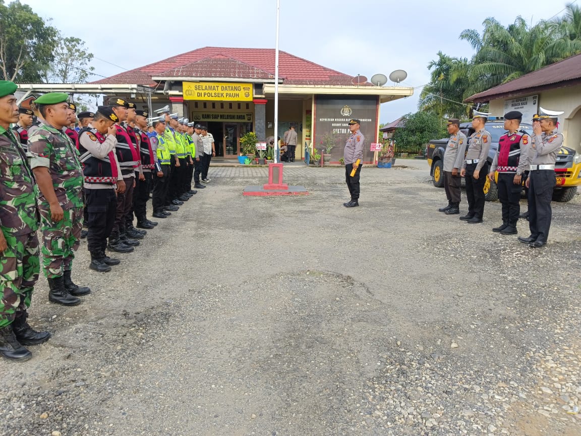 Jelang pelantikan Bupati dan Wakil Bupati Sarolangun Terpilih, Polres Sarolangun bersama Polsek Jajaran lakukan kegiatan Cipta Kondisi 