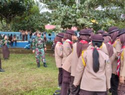 Saka Wirakartika di SMA N 12 Merangin Personil Kodim 0420/Sarko Berikan Pendampingan*