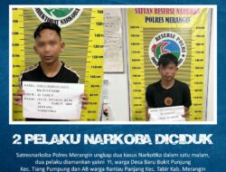 Satresnarkoba Polres Merangin Ungkap Dua Kasus Narkotika dalam Satu Malam, Dua Pelaku Diamankan