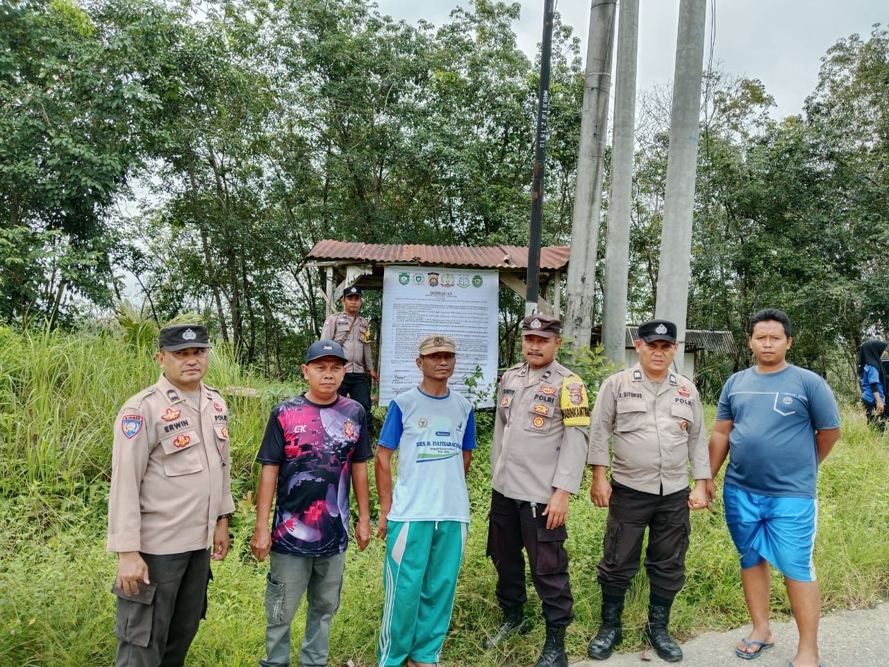 Himbauan Larangan PETI di Dusun Sungai Buluh,Polsek Muaro Bungo Polres Bungo Edukasi Himbauan STOP PETI