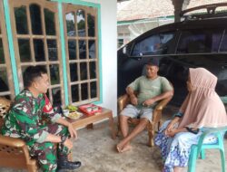 Babinsa Koramil 420-08/Tabir, Serda Roby Guswara Laksanakan Komsos dengan Bapak Mantuk di Desa Pasar Rantau Panjang*