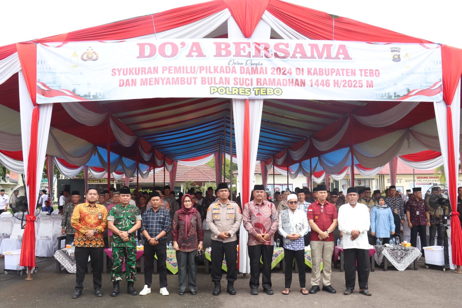 Pilkada Tebo Aman Dan Damai Polres Tebo Gelar Do’a Bersama Syukuran