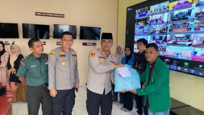 Polres Tebo Gelar Bakti Sosial Polri Presisi Bersama Mahasiswa Dan OKP Sambut Bulan Suci Ramadhan