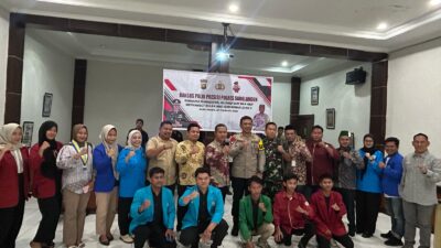 Bakti Sosial Polri Presisi Polres Sarolangun Bersama Mahasiswa, Aliansi BEM dan OKP Menyambut Bulan Suci Ramadhan 1446 H