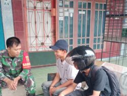 Babinsa Koramil 420-04/Sarolangun Laksanakan Komsos Dengan Pemuda Wilayah Binaannya