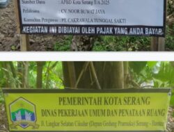 Pembangunan Jalan Lingkungan(Paving Block) Di 2 Lokasi Pabuaran-Walantaka Dan Pancalaksana – Curug Kota Serang Pelaksana DiSinyalir Alergi Terhadap Wartawan