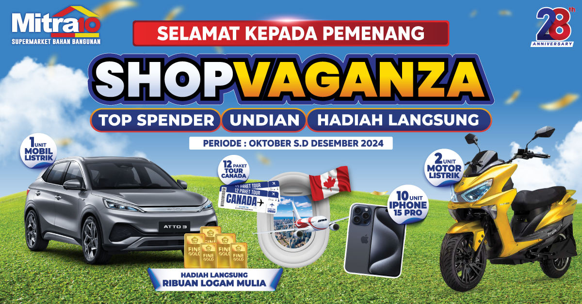 Pemenang Shopvaganza Mitra10 2024 Resmi Diumumkan! Apakah Anda Salah Satunya?