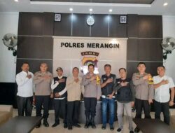 RUMAH KEBANGSAAN Satintelkam Polres Merangin Sambut Perwakilan LEMBAGA CEGAH KEJAHATAN INDONESIA ( LCKI ) Kabupaten Merangin