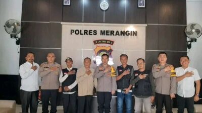 RUMAH KEBANGSAAN Satintelkam Polres Merangin Sambut Perwakilan LEMBAGA CEGAH KEJAHATAN INDONESIA ( LCKI ) Kabupaten Merangin