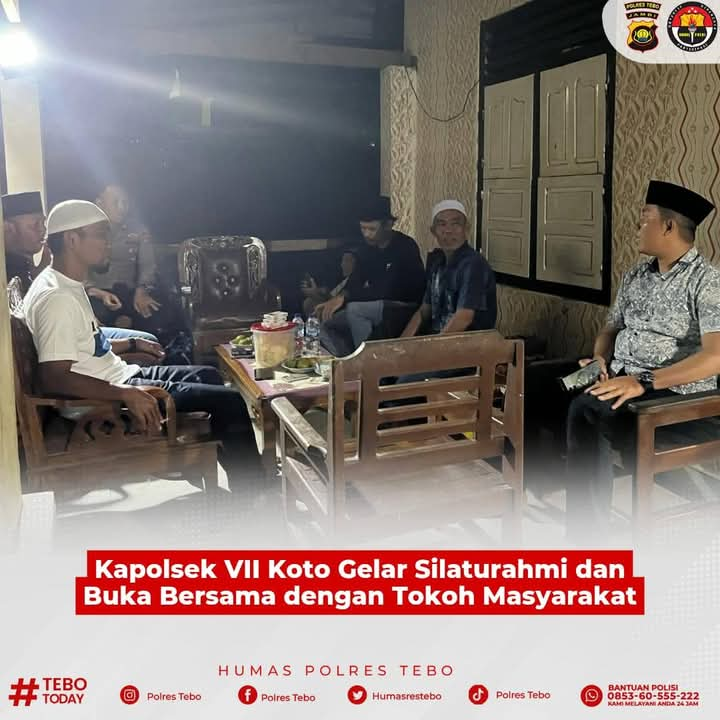 Kapolsek  Vll Koto Gelar Silahturahmi Dan Buka Bersama Dengan Tokoh Masyarakat