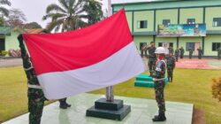 Upacara Bendera Mingguan di Makodim 0420/Sarko Tetap Hikmat Meski Hujan dan Puasa*