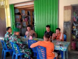 Babinsa Komsos Dengan Warga Desa Binaan Menjadikan Hubungan Yang Baik