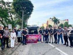 BAG REN dan SAT RESKRIM Polres Sarolangun Berbagi Taqjil serta Sampaikan Himbauan Kamtibmas
