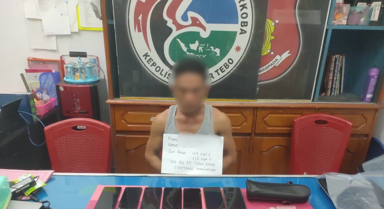 Satresnarkoba Polres Tebo Tangkap Bandar Sabu Di Kec Tengah Ilir