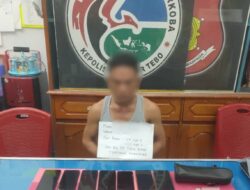 Satresnarkoba Polres Tebo Tangkap Bandar Sabu di Tengah Ilir, 33 Paket Sabu Disita