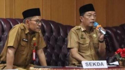 Wabup H A Khafid Minta Peserta Rakor RPJMD Serius sSekda Fajarman Buka Rakor RPJMD dan Renstra 2025-2029