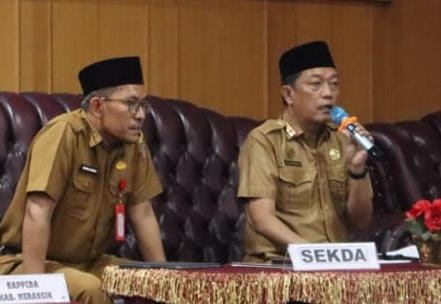 Wabup H A Khafid Minta Peserta Rakor RPJMD Serius sSekda Fajarman Buka Rakor RPJMD dan Renstra 2025-2029