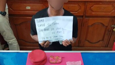 Satresnarkoba Polres Tebo Tangkap Bandar Narkoba Di  Pasar Muara Tebo Kec. Tebo Tengah