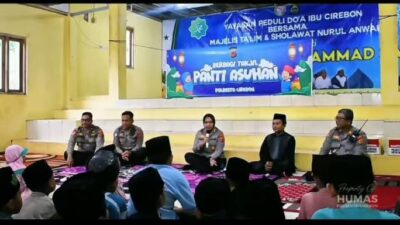 Kapolresta Cirebon Berbagi Kebahagiaan Ramadhan Bersama Anak Yatim Piatu Yayasan Peduli Doa Ibu