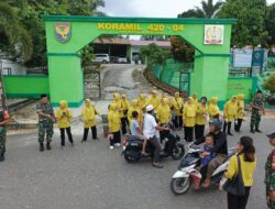 Koramil 420-04/Sarolangun Gelar Kegiatan Berbagi Takjil Gratis untuk Masyarakat Menyemarakkan Bulan Suci Ramadan