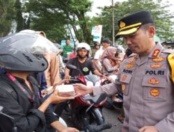 Kapolres Merangin Bersama Awak Media Bagi Taqjil Bulan Ramadhan 1446H-2025M