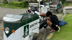 Inovasi Baru! Kopi Sorgtime Keliling Hadir dengan Sepeda Listrik di Surabaya