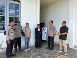 Kapolres Langsung Tinjau Pengamanan Ibadah Jum’at Agung di Beberapa Gereja di Wilayah Hukum Polres Sarolangun.