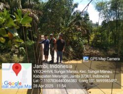 Koramil 420-07/Sungai Manau Kodim 0420/Sarko, melalui Babinsa Koptu Yedi Arizal Cek Debit Air Sungai, Pasca Intensitas Hujan Tinggi