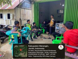 Komsos dengan Masyarakat di Desa Air Batu, Ingatkan Rawan Bencana Alam dan Jaga Kebersamaan Bersama Masyarakat