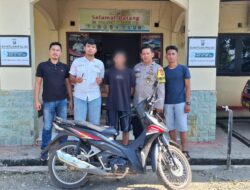 Dalam 2 Jam Pencuri Sepeda Motor di Tangkap Unit Reskrim Polsek Bathin VIII Polres Sarolangun.