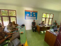 Anggota Koramil 420-07/Sei Manau hadiri Pertemuan Validasi Tim BRMP Provinsi Jambi Di Kecamatan Renah Pembarap