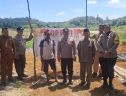 Jajaran Polsek Muara Bungo Laksanakan Himbauan Larangan Aktivitas Penambangan Emas Tanpa Izin di Kampung 4 RT 15 Desa Sungai Buluh.