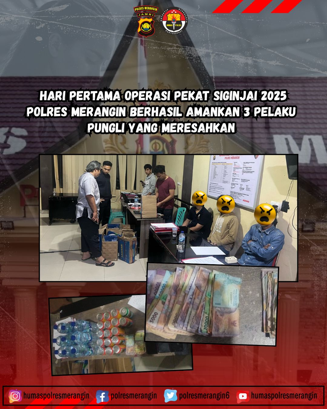 Laksanakan Operasi Pekat Siginjai 2025, Ini Yang Menjadi Penekanan Kapolres Merangin