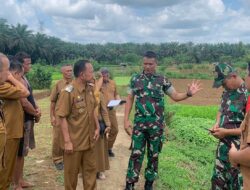 Wabup H A Khafid dan Dandim 0420/Sarko, Survei Rencana Lahan Unit Kompi Produksi