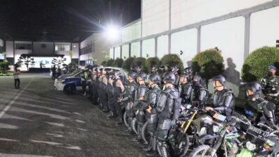 Cegah Potensi Tawuran, Personel Lantamal I Turut Serta Dalam Patroli Gabungan TNI-Polri Skala Besar di Belawan