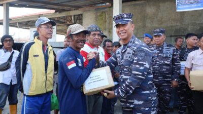 Garda Terdepan Pengamanan Perbatasan, Danlanal Dumai Laksanakan Bakti Sosial dan Pastikan Kesiapsiagaan Pos TNI AL di Perbatasan