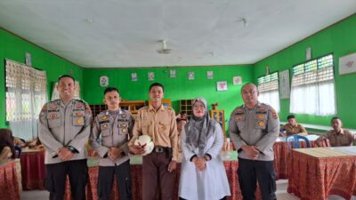 Satbimmas Polres Merangin Laksanakan Giat Binredawan di SMPN 43 Merangin ciptakan Nuansa Positif Extrakurikuler Sekolah.