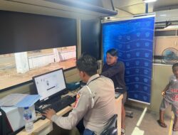 Bus SIM Keliling,Satlantas Polres Sarolangun Layani Warga Hingga kepelosok Desa