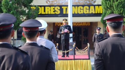 Polres Tanggamus Gelar Upacara Peringatan Hari Kebangkitan Nasional Ke-117 Tahun 2025 dan Tabur Bunga