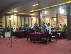 Mewakil dandim 0420/Sarko Danpos Ramil Mandiangin Letda. Inf. Indra Gunawan Hadiri Rapat Koordinasi TPPS dan Luncurkan Program GENTING Gerakan Orang Tua Asuh Cegah Stunting