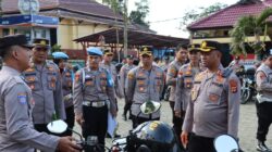Kapolres Tanggamus Periksa Kendaraan Operasional, Tekankan Perawatan dan Tugas Bhabinkamtibmas