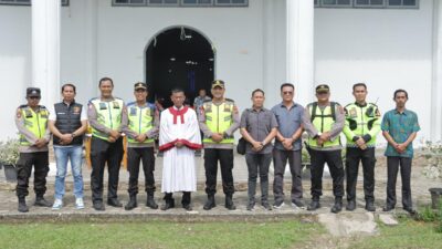 Kapolres Sarolangun Pantau Pengamanan Gereja saat Ibadah Kenaikan Yesus Kristus