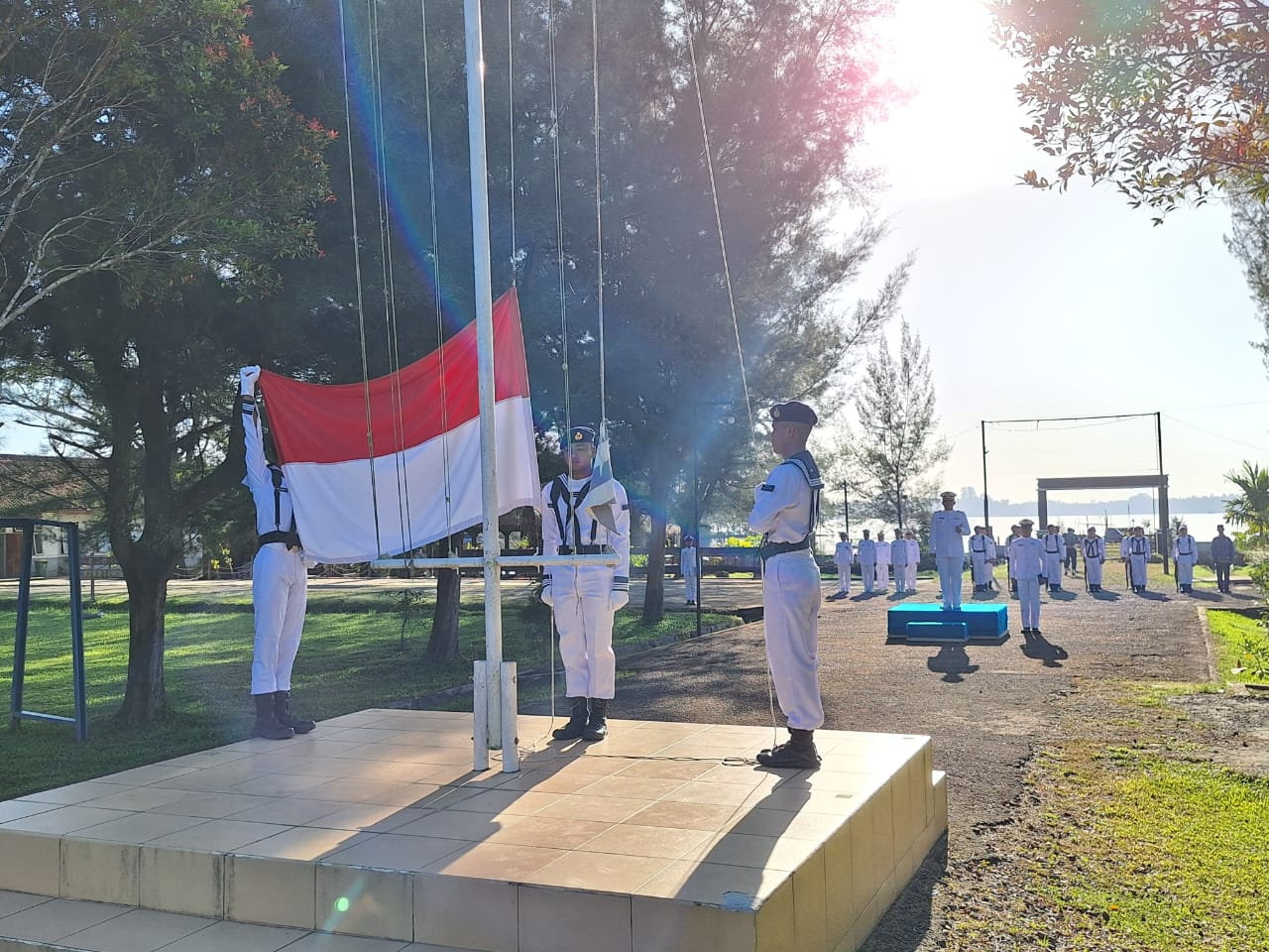 Komandan Lanal Simeulue Pimpin Upacara Peringatan Hari Lahir Pancasila