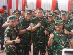 Dandim 0420/Sarko Sambut Kasad Jenderal TNI Maruli Simanjuntak, M. Sc. di Korem 042/Gapu Jambi