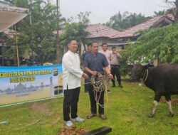 Polres Tebo Laksanakan  Penyembelihan Hewan Qurban Sambut Hari Raya Idul Adha 1446 H