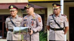 Kapolres Sarolangun Pimpin Upacara Serah Terima Jabatan Waka Polres.