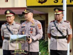 Kapolres Sarolangun Pimpin Upacara Serah Terima Jabatan Waka Polres.